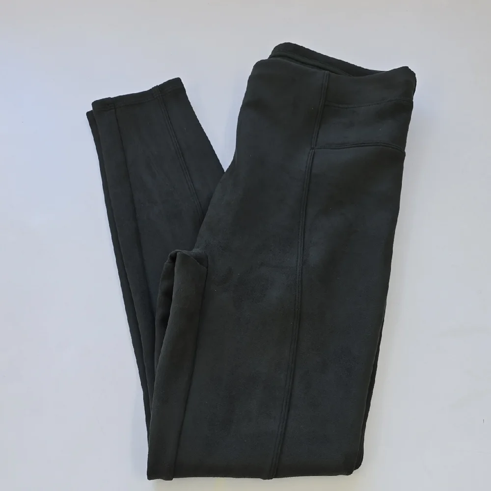 Spanx Faux Suede Leggings in Color Olive